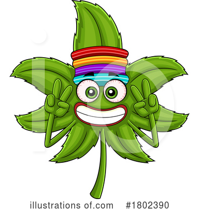 Royalty-Free (RF) Cannabis Clipart Illustration by Hit Toon - Stock Sample #1802390