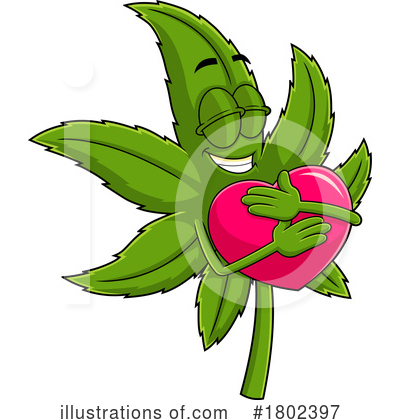 Royalty-Free (RF) Cannabis Clipart Illustration by Hit Toon - Stock Sample #1802397