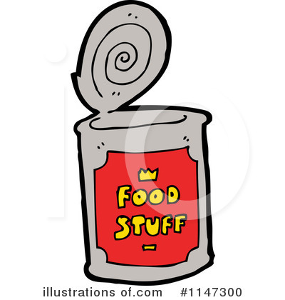 Royalty-Free (RF) Canned Food Clipart Illustration by lineartestpilot - Stock Sample #1147300