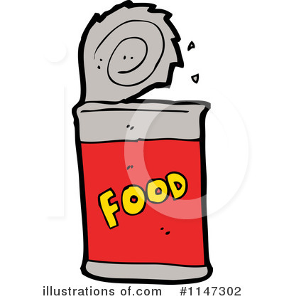 Royalty-Free (RF) Canned Food Clipart Illustration by lineartestpilot - Stock Sample #1147302