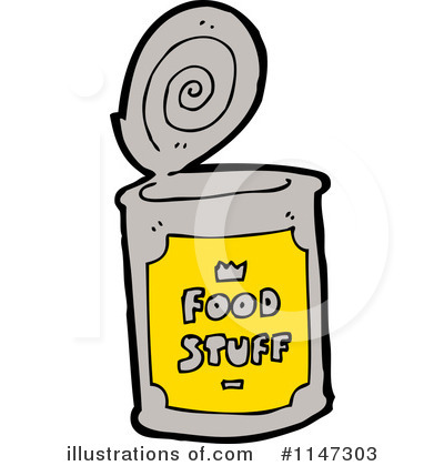 Royalty-Free (RF) Canned Food Clipart Illustration by lineartestpilot - Stock Sample #1147303