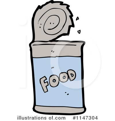 Royalty-Free (RF) Canned Food Clipart Illustration by lineartestpilot - Stock Sample #1147304