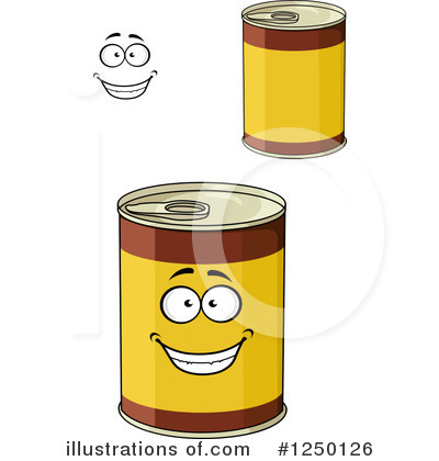 Canned Food Clipart #1250126 by Vector Tradition SM