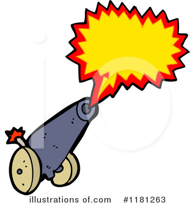 Royalty-Free (RF) Cannon Clipart Illustration by lineartestpilot - Stock Sample #1181263