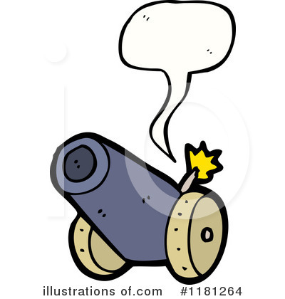 Royalty-Free (RF) Cannon Clipart Illustration by lineartestpilot - Stock Sample #1181264
