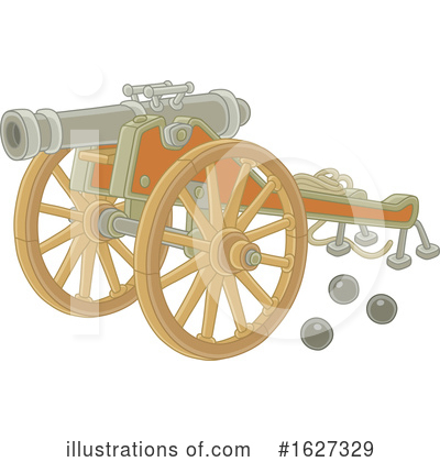 Royalty-Free (RF) Cannon Clipart Illustration by Alex Bannykh - Stock Sample #1627329