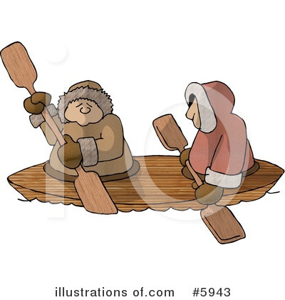 Royalty-Free (RF) Canoe Clipart Illustration by djart - Stock Sample #5943