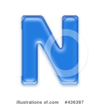 Royalty-Free (RF) Capital Blue Letter Clipart Illustration by chrisroll - Stock Sample #436387
