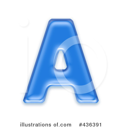 Capital Blue Letter Clipart #436391 by chrisroll