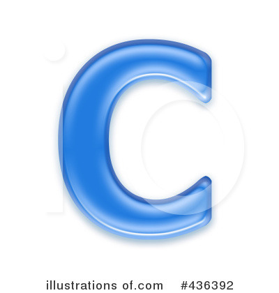 Royalty-Free (RF) Capital Blue Letter Clipart Illustration by chrisroll - Stock Sample #436392
