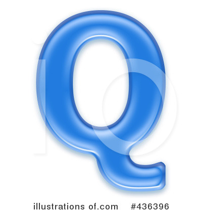 Royalty-Free (RF) Capital Blue Letter Clipart Illustration by chrisroll - Stock Sample #436396