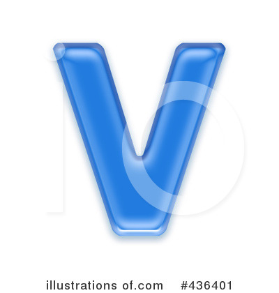 Royalty-Free (RF) Capital Blue Letter Clipart Illustration by chrisroll - Stock Sample #436401