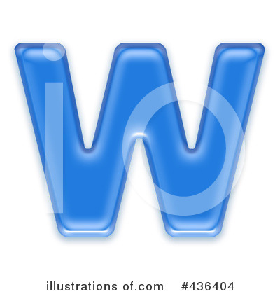Royalty-Free (RF) Capital Blue Letter Clipart Illustration by chrisroll - Stock Sample #436404