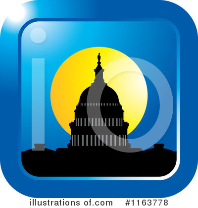 Royalty-Free (RF) Capitol Building Clipart Illustration by Lal Perera - Stock Sample #1163778
