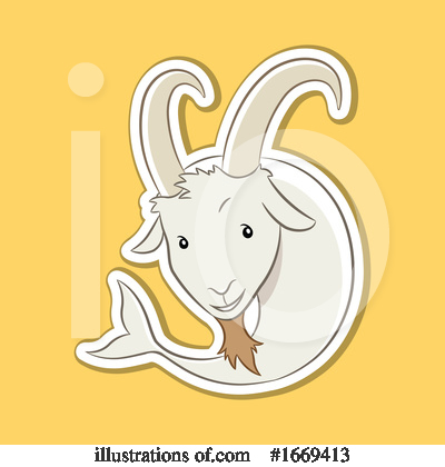 Royalty-Free (RF) Capricorn Clipart Illustration by cidepix - Stock Sample #1669413
