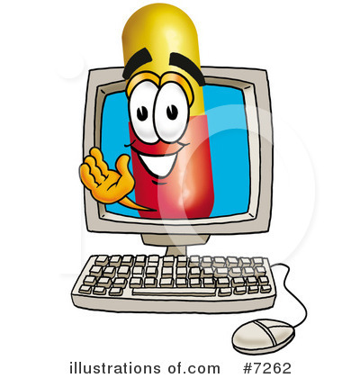 Royalty-Free (RF) Capsule Clipart Illustration by Mascot Junction - Stock Sample #7262