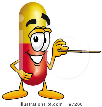 Royalty-Free (RF) Capsule Clipart Illustration by Mascot Junction - Stock Sample #7268