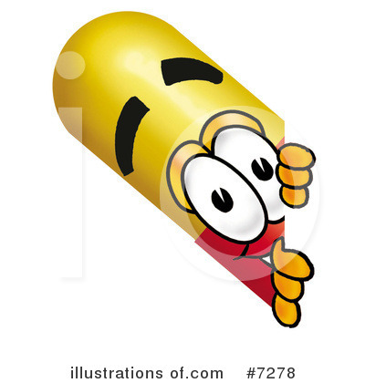 Royalty-Free (RF) Capsule Clipart Illustration by Mascot Junction - Stock Sample #7278