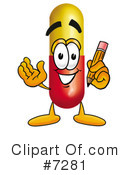Capsule Clipart #7281 by Mascot Junction