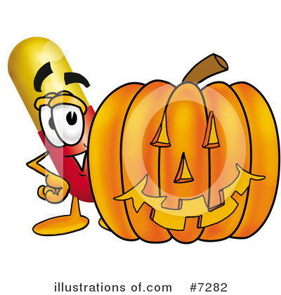 Royalty-Free (RF) Capsule Clipart Illustration by Mascot Junction - Stock Sample #7282