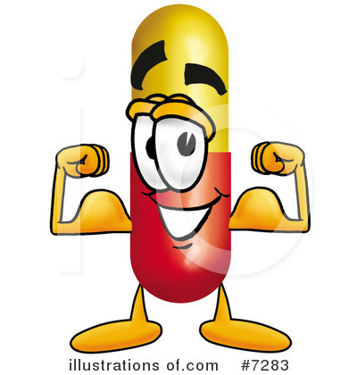 Royalty-Free (RF) Capsule Clipart Illustration by Mascot Junction - Stock Sample #7283