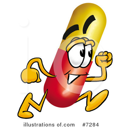 Royalty-Free (RF) Capsule Clipart Illustration by Mascot Junction - Stock Sample #7284