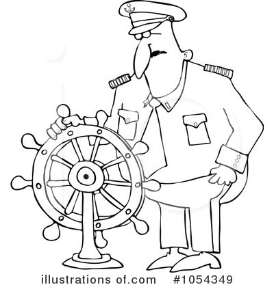 Royalty-Free (RF) Captain Clipart Illustration by djart - Stock Sample #1054349