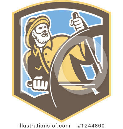 Sea Captain Clipart #1244860 by patrimonio