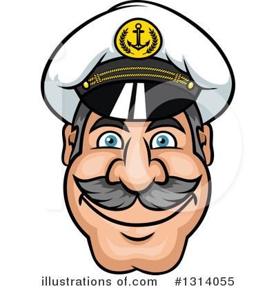 Royalty-Free (RF) Captain Clipart Illustration by Vector Tradition SM - Stock Sample #1314055