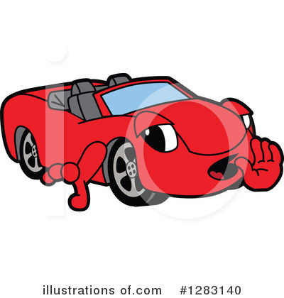 Royalty-Free (RF) Car Character Clipart Illustration by Mascot Junction - Stock Sample #1283140