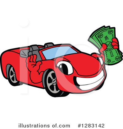 Royalty-Free (RF) Car Character Clipart Illustration by Mascot Junction - Stock Sample #1283142