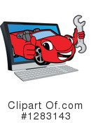 Car Character Clipart #1283143 by Mascot Junction