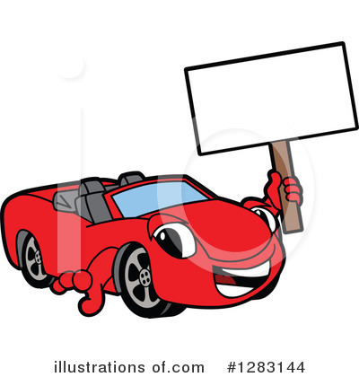 Royalty-Free (RF) Car Character Clipart Illustration by Mascot Junction - Stock Sample #1283144