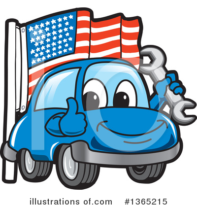 Car Character Clipart #1365215 by Mascot Junction