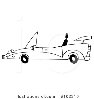 Royalty-Free (RF) Car Clipart Illustration by Hit Toon - Stock Sample #102310