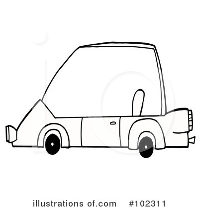 Royalty-Free (RF) Car Clipart Illustration by Hit Toon - Stock Sample #102311