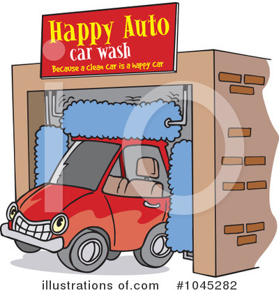 Royalty-Free (RF) Car Clipart Illustration by toonaday - Stock Sample #1045282
