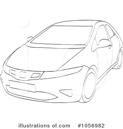 Royalty-Free (RF) Car Clipart Illustration by Andrei Marincas - Stock Sample #1056982