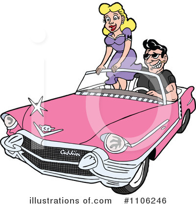 Royalty-Free (RF) Car Clipart Illustration by LaffToon - Stock Sample #1106246
