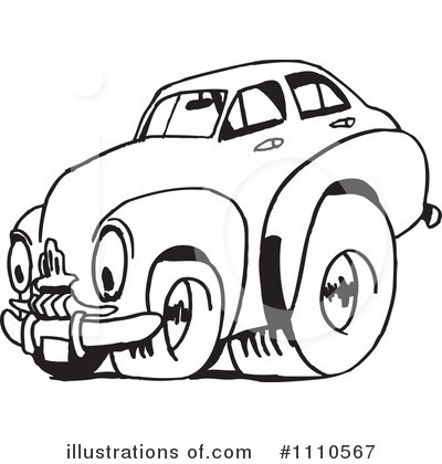 Royalty-Free (RF) Car Clipart Illustration by Dennis Holmes Designs - Stock Sample #1110567