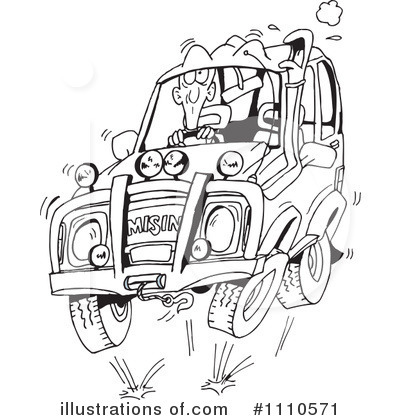 Royalty-Free (RF) Car Clipart Illustration by Dennis Holmes Designs - Stock Sample #1110571