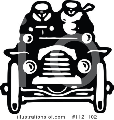 Driving Clipart #1121102 by Prawny Vintage