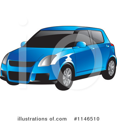 Royalty-Free (RF) Car Clipart Illustration by Lal Perera - Stock Sample #1146510