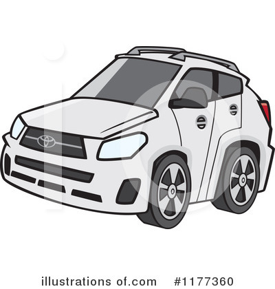 Royalty-Free (RF) Car Clipart Illustration by toonaday - Stock Sample #1177360