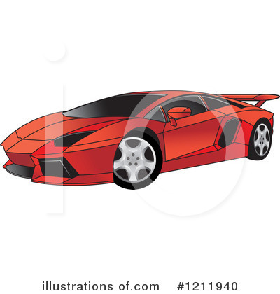 Royalty-Free (RF) Car Clipart Illustration by Lal Perera - Stock Sample #1211940