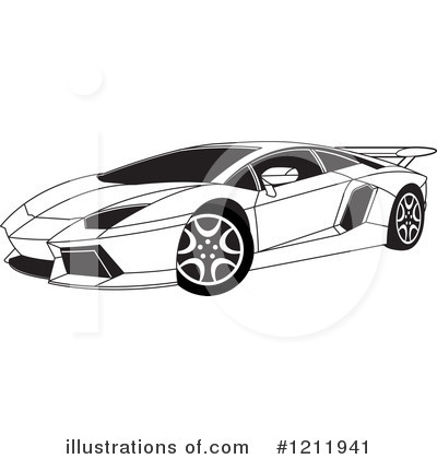 Royalty-Free (RF) Car Clipart Illustration by Lal Perera - Stock Sample #1211941