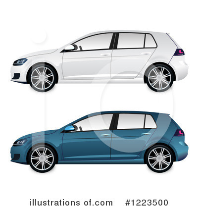 Royalty-Free (RF) Car Clipart Illustration by vectorace - Stock Sample #1223500