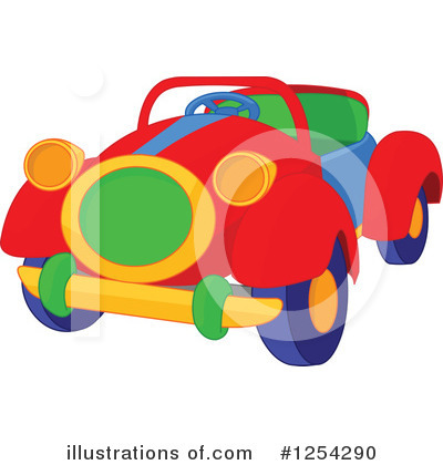 Royalty-Free (RF) Car Clipart Illustration by Pushkin - Stock Sample #1254290