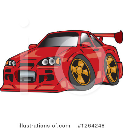 Car Clipart #1264248 by Dennis Holmes Designs
