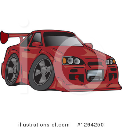 Royalty-Free (RF) Car Clipart Illustration by Dennis Holmes Designs - Stock Sample #1264250